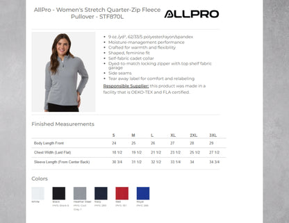 1/4 Zip Pullover - AllPro